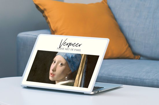 Sticker pour ordinateur portable - 12,3 pouces - Art - La Jeune Fille à la perle - Vermeer - 30x22cm - Autocollants pour ordinateur portable - Skin pour ordinateur portable - Housse