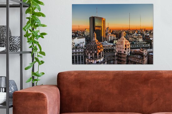 Canvas Schilderij Argentinië - Buenos Aires - Zuid-Amerika - 80x60 cm - Wanddecoratie
