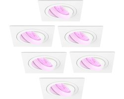 Ledvion - 6X SMART LED Inbouwspot Sevilla - Dimbaar - WiFi - Wit