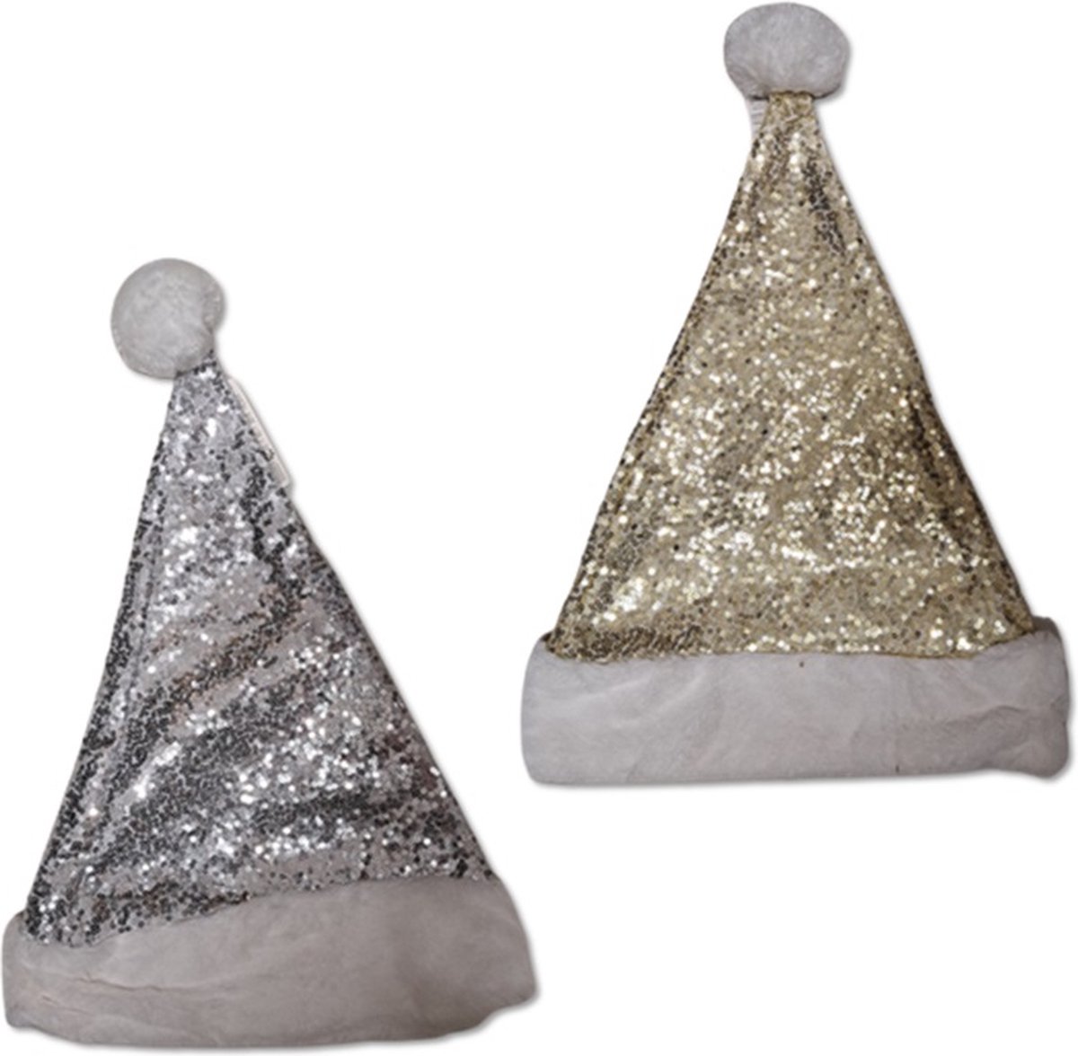 Blauwe Kerstmuts Met Pailletten Feestelijk Kerst Accessoire Voor Volwassenen