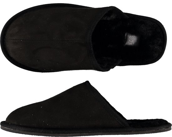 Chausson Classique - Pantoufles - Chaussures à enfiler - Femme - Zwart - 41/42