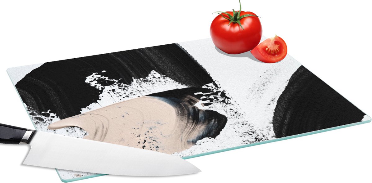 Glazen Snijplank - 39x28 - Verf - Abstract - Design - Snijplanken Glas