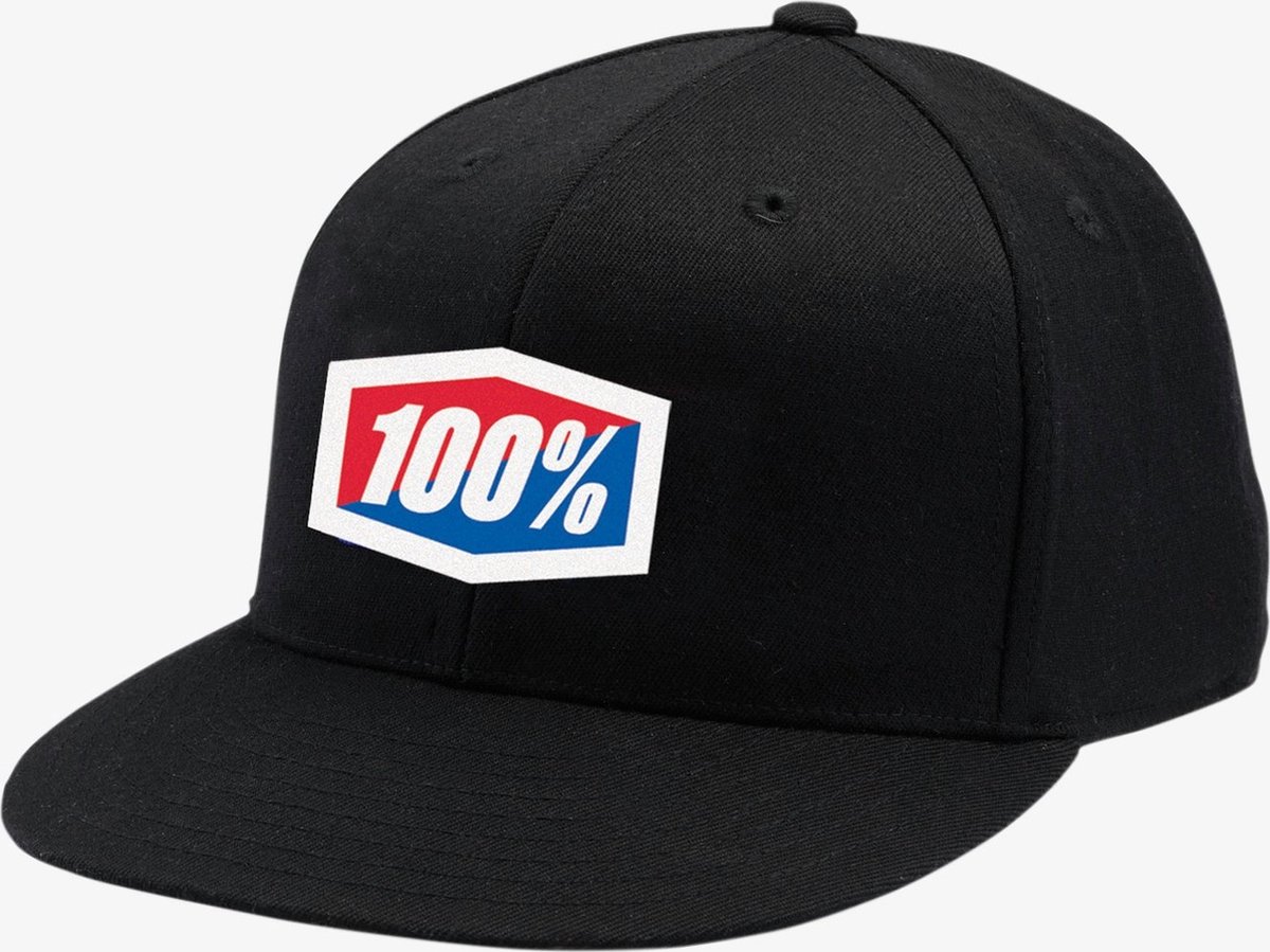 100% Essential J-Fit Flexfit Hat - Red - S-M