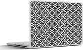 Laptop sticker - 13.3 inch - Zwart - Geometrie - Design - 31x22,5cm - Laptopstickers - Laptop skin - Cover