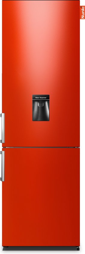 Koelkast: NUNKI LARGEH2O (Hot Rod Red Gloss Front) Combi Bottom Koelkast, F, 197+71l, Handle, Waterdispenser, van het merk Nunki