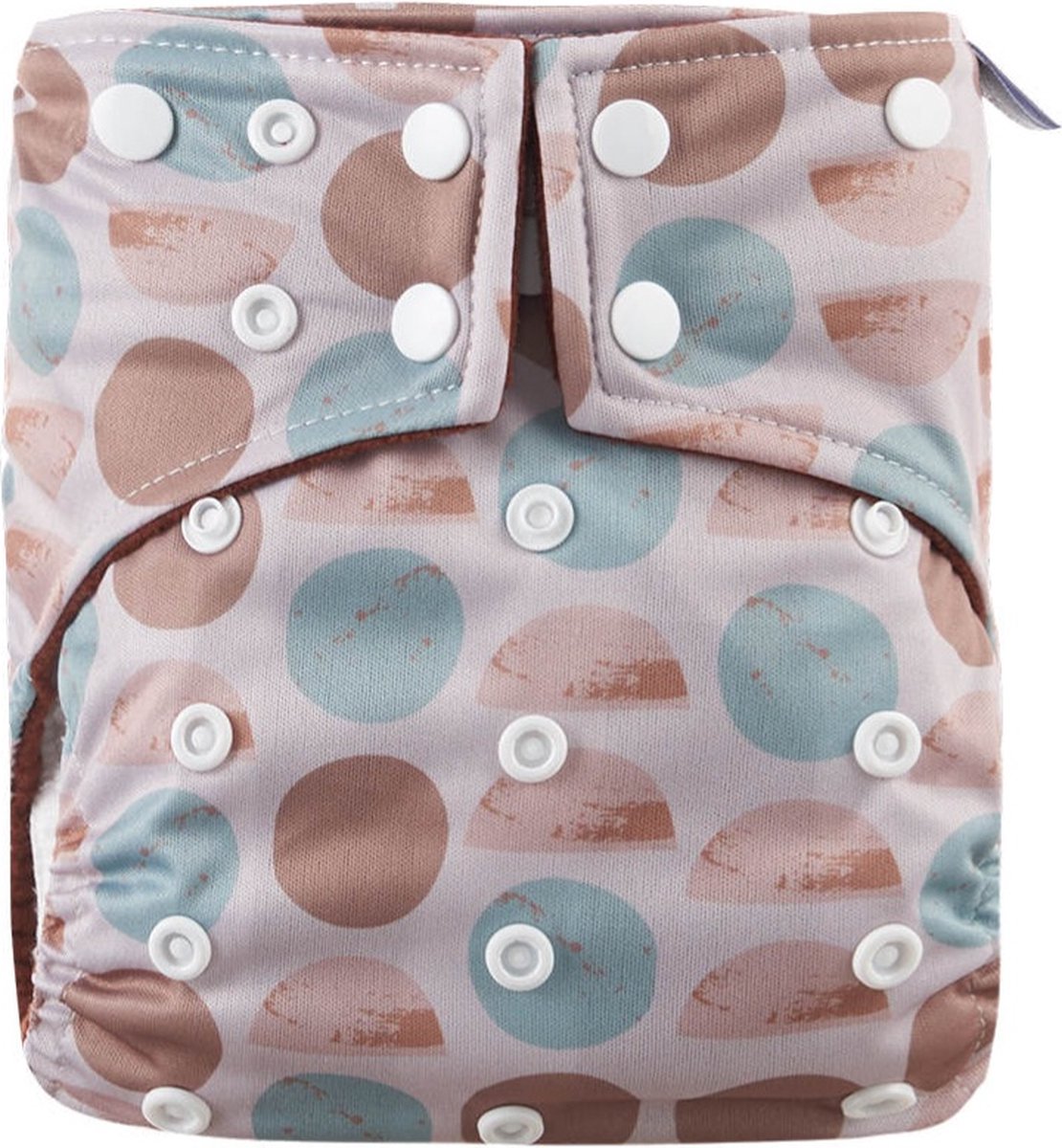 Goedkoopste BonBini's®- wasbare luier - Dots 3-15 kg - zwemluier luierbroekje - dubbele antilek preventie - drukknoopjes en verstelbaar maat S, M, L maat 1 t/m 5