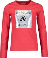 Blue Seven-Girls knitted T-Shirt- Red orig