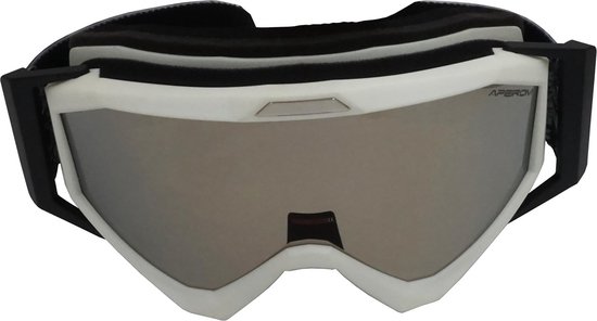 Xps Kids Wit TPU Ultra-Light Frame Dubbel Silver Coating Layer Lens - Ski/Snowboard Goggle - 100% UVA UVB UVC Bescherming