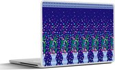Laptop sticker - 14 inch - Bloemen - Patronen - Lente - 32x5x23x5cm - Laptopstickers - Laptop skin - Cover