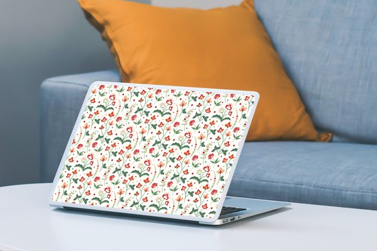 Laptop sticker - 14 inch - Zomer - Bloemen - Patronen - 32x5x23x5cm - Laptopstickers - Laptop skin - Cover