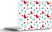 Laptop sticker - 14 inch - Patronen - Dieren - Kip - 32x5x23x5cm - Laptopstickers - Laptop skin - Cover