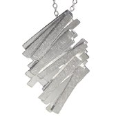 Schitterende Zilveren Halsketting Hanger Art
