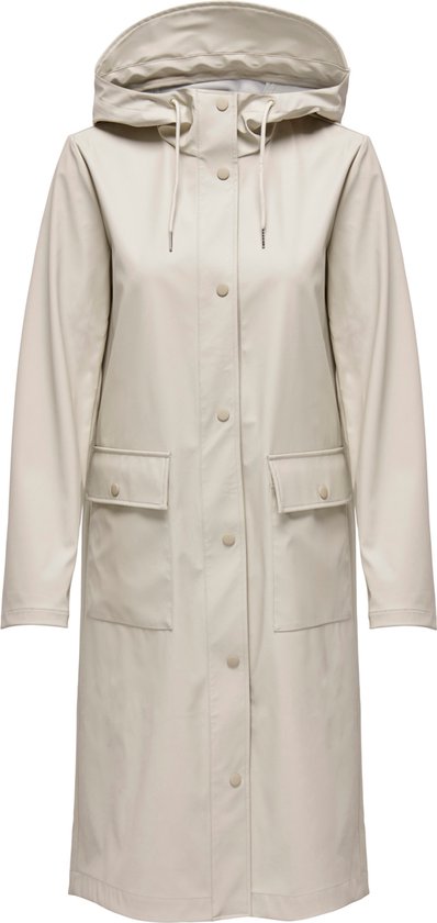 ONLY ONLRENE HOOD LONG RAINCOAT CC OTW Dames Jas - Maat L