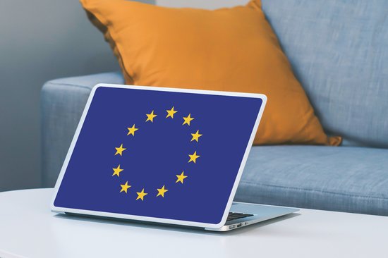 Sticker pour ordinateur portable - 13,3 pouces - Drapeau - Drapeau européen - Europe