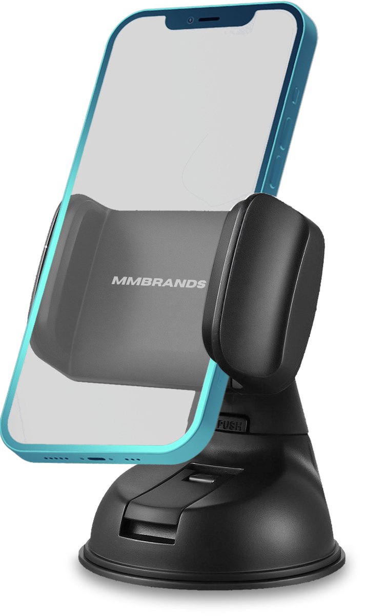 MM Brands Telefoonhouder – Auto Accessoires Interieur – GSM Houder met Zuignap