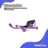 Wave Roller Paars - ligfiets met led wielen voor kinderen van 3 tot 14jaar