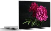 Laptop sticker - 17.3 inch - Pioenrozen - Stilleven - Roze - 40x30cm - Laptopstickers - Laptop skin - Cover
