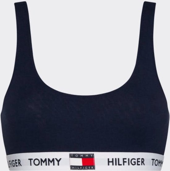 Tommy Hilfiger dames Tommy 85 bralette - katoen ongevoerd - donkerblauw