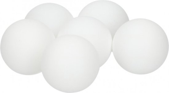 Slazenger Tafeltennisballen - Kunststof - Ø 40 mm - Wit - 6 stuks | bol.com