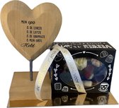 Wooden Heart - Opa - Bonbons - Lint: Speciaal voor jou - Cadeauverpakking