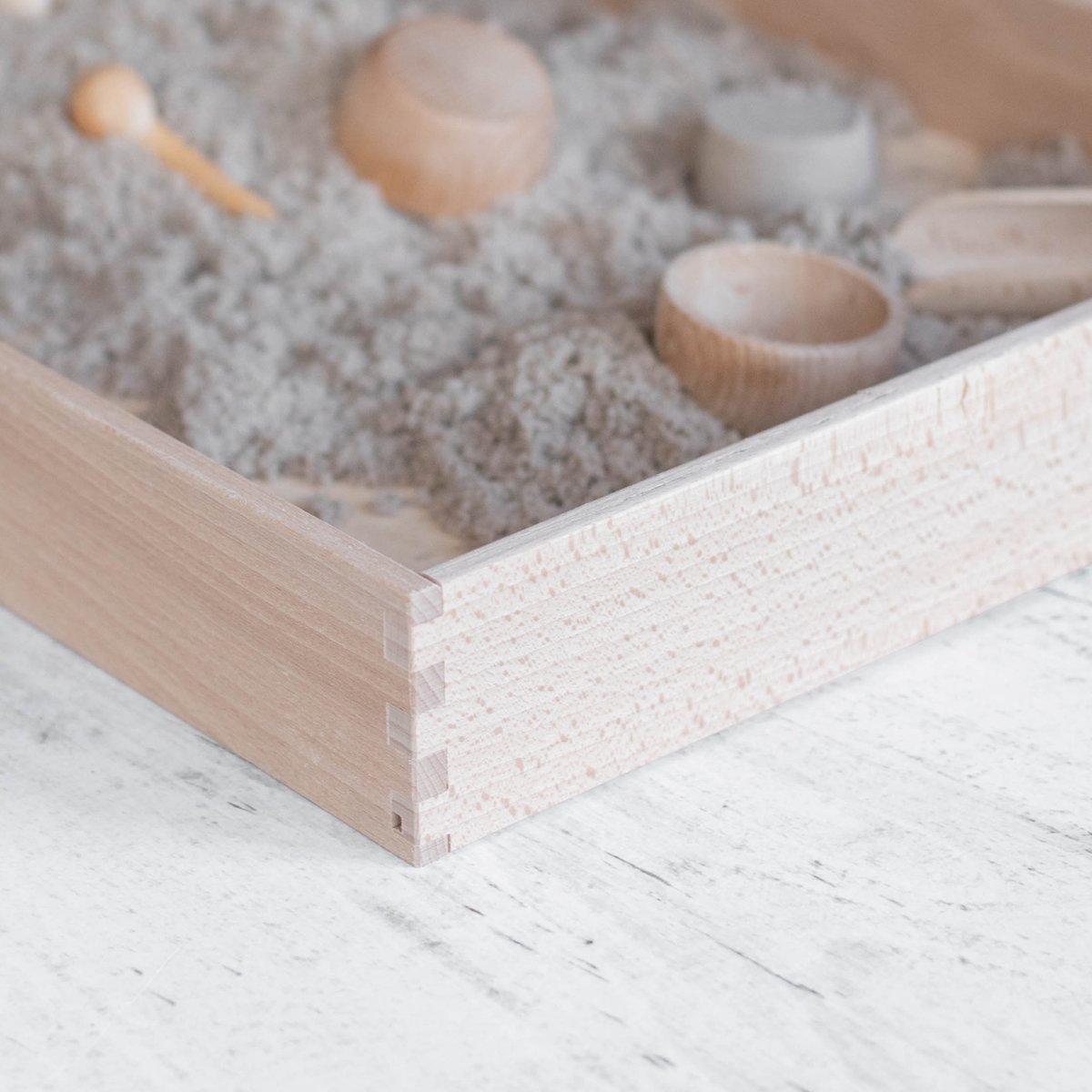 Sensory speelbak - houten speelbak - sensory bak - sensory play - zonder deksel — afbeelding 3