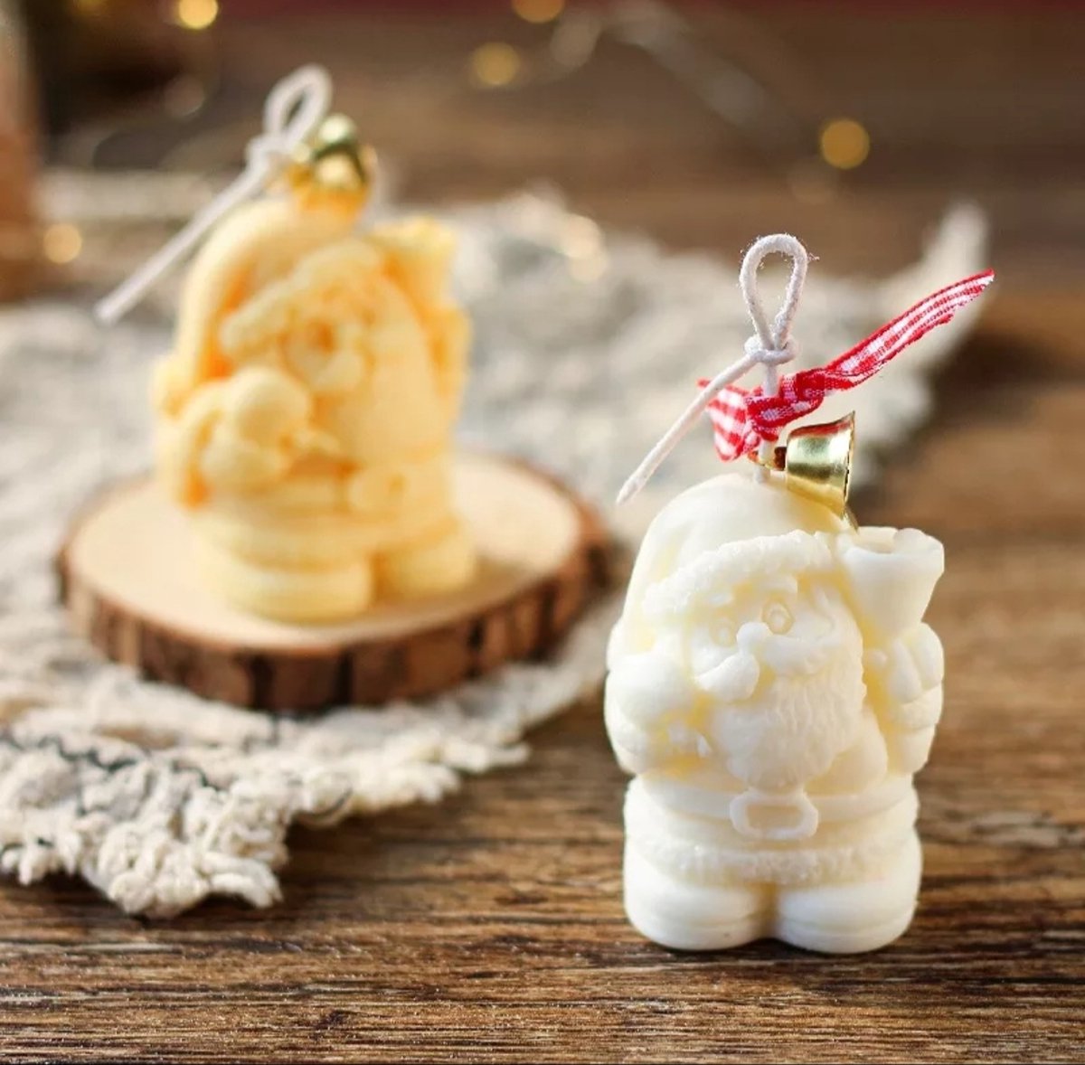 Kerstman mal siliconen mal kerst zelf kaarsen maken zeep maken