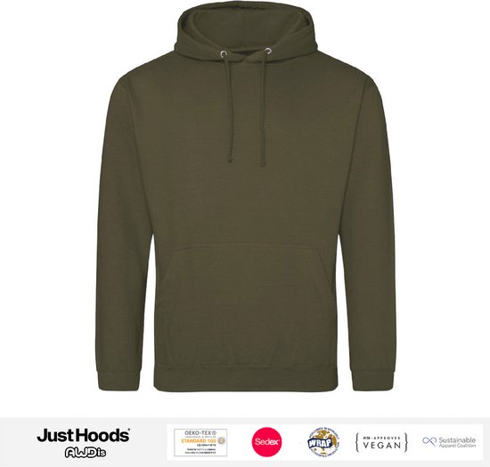 AWDis Just Hoods / Olijf Groen College Kids Hoodie Maat 9/11