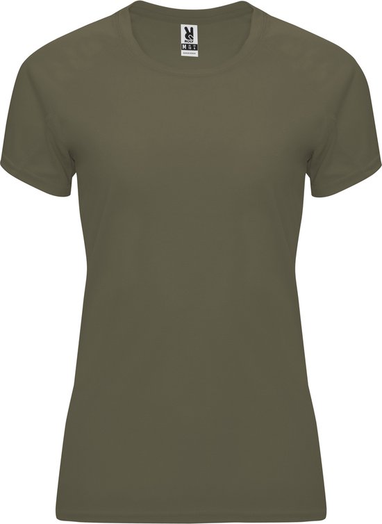 Legergroen dames sportshirt korte mouwen Bahrain merk Roly maat XL bol
