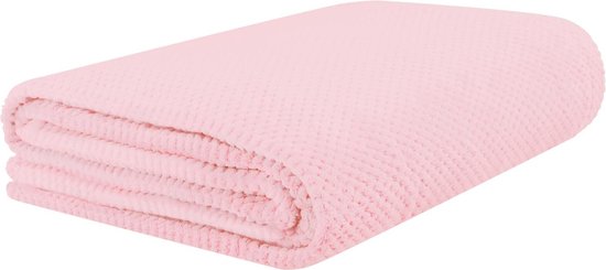 HOMLA Noah Cuddle Blanket Fluffy and Warm - Couvre-lit Couverture Canapé Couverture Couvre-lit - 150 x 200 cm Rose