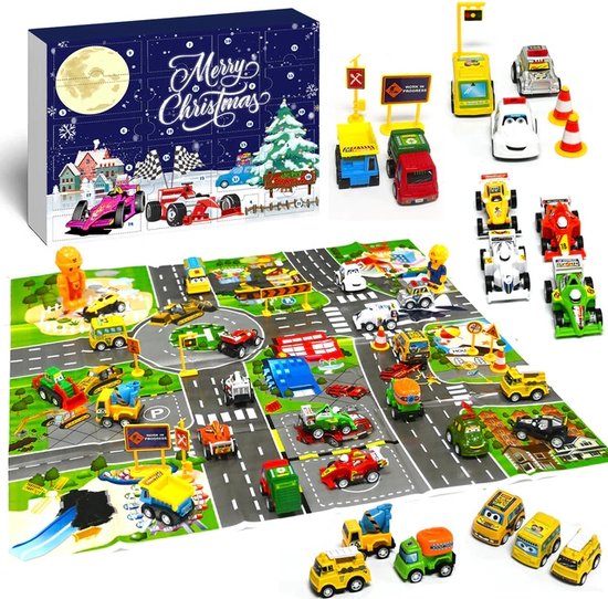 Polaza® Adventskalender Auto Adventskalender 2022 Adventskalender