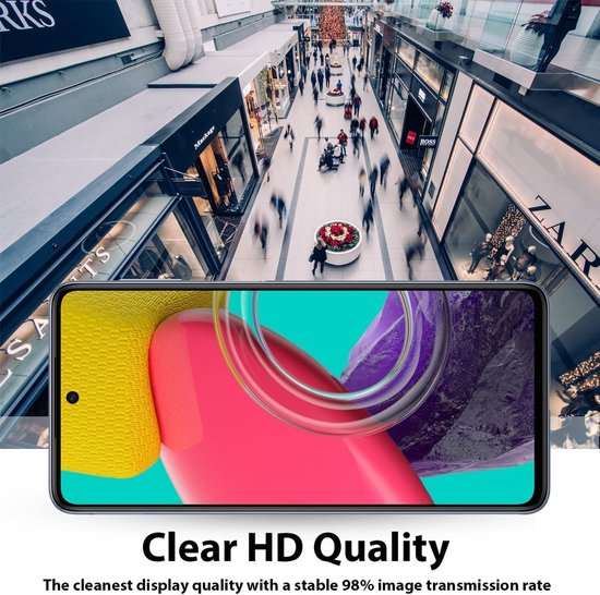 Samsung Galaxy M53 Screen Protector 2x - protecteur d'écran - verre - protéger - verre de protection - ZT Accessoires