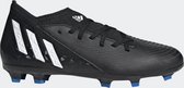 Chaussures de Chaussures de football Adidas Predator Edge.3 FG JR - Zwart/ Wit - Taille 28,5