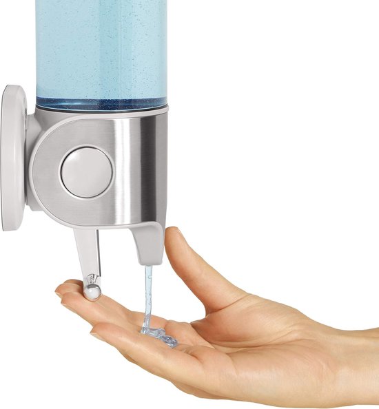 Zeeppomp Auto Zeepdispenser 500ml16.9oz, aanrecht/wandmodel schuimende douchegel Zeep op batterijen werkende elektrische Soap pomp Badkamer Keuken zeeppompje (Color : Pink