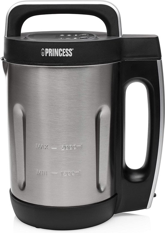 Princess Soepmaker XL -Soepmaker 2 Liter - Soupmaker - RVS - Smoothie maker - Smoothie Blender