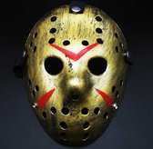 Face Mask met Gaten – Halloween Masker – Goud
