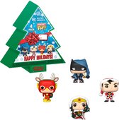 Funko Pocket Pop! Keychain 4-Pack: DC Super Heroes - Happy Holidays Tree Box