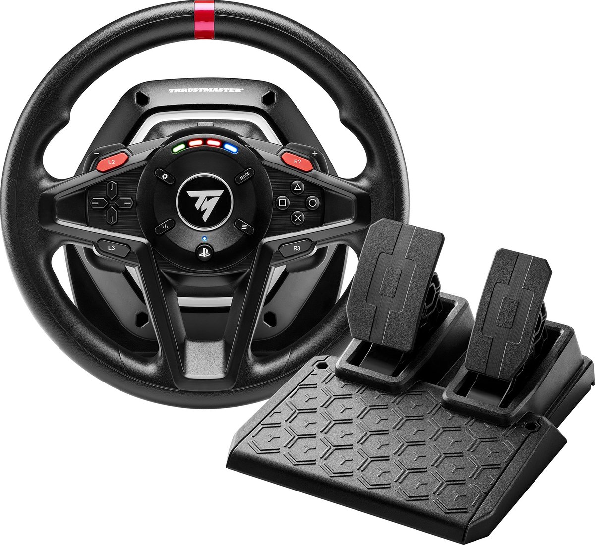 Thrustmaster T128-P - Racestuur en Pedalen - Force Feedback & Magnetische Flippers - Voor PS5/PS4/PC op Prijzenvolger.com