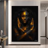 Luxe Plexiglas Schilderij Golden Star | 60x90 | Woonkamer | Slaapkamer | Kantoor | Muziek | Design | Art | Modern | ** 5MM DIK**