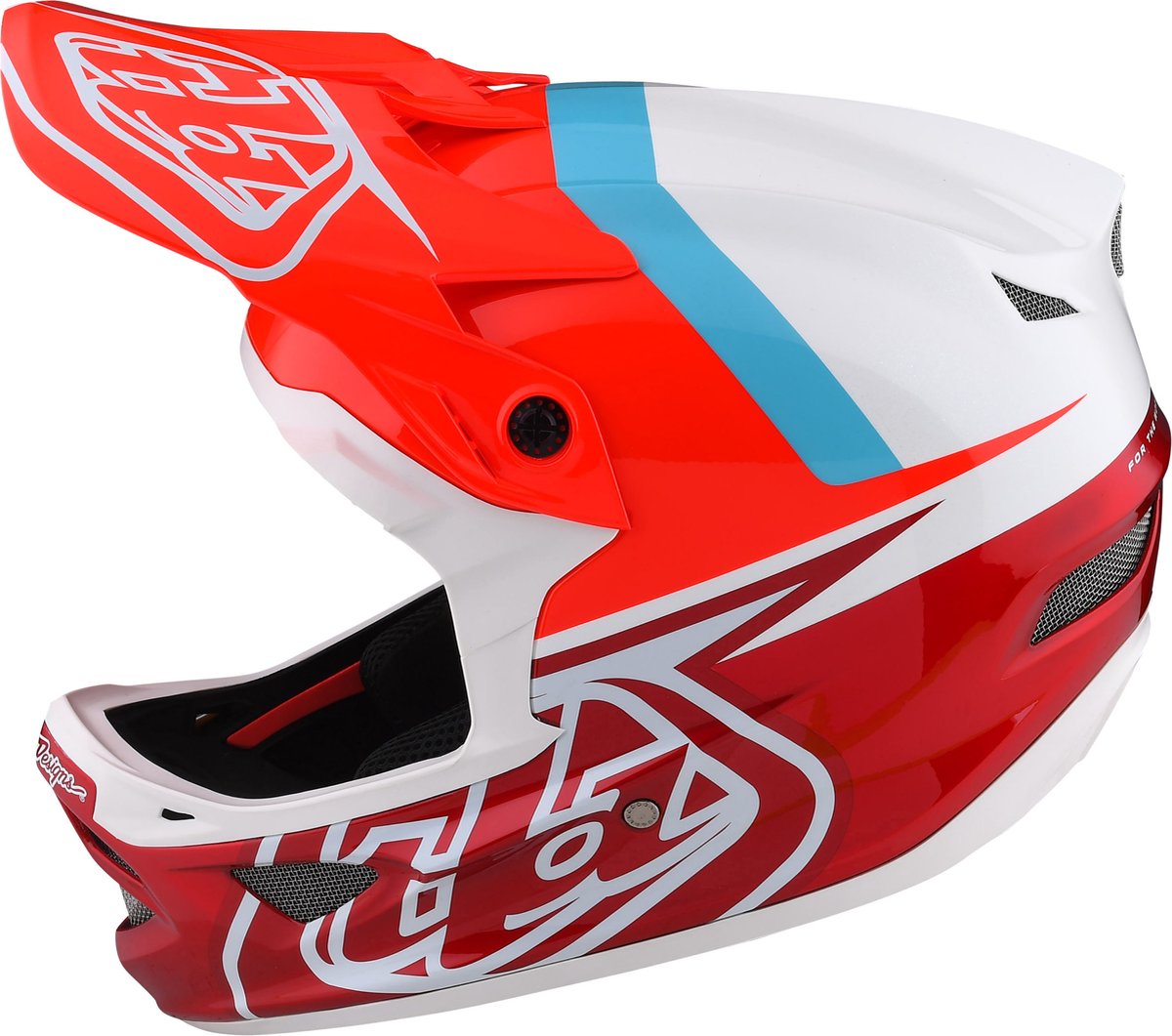 Troy Lee Designs D3 Fiberlite Helm Slant Red XS BMX Downhill endure mountainbike