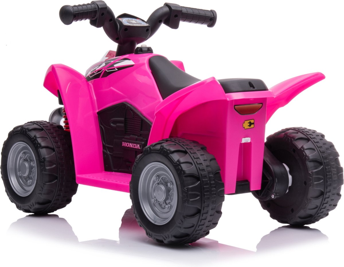 Eco Toys - Honda Elektrische Kinderquad - Roze - Met Claxon & Gas Pedaal - Snelheid 2,8 km/u - Vanaf 18 Maanden - Max. 25 kg — afbeelding 14