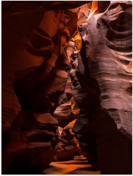 WallClassics - Poster (Mat) - Antelope Canyon - Arizona - 30x40 cm Foto op Posterpapier met een Matte look