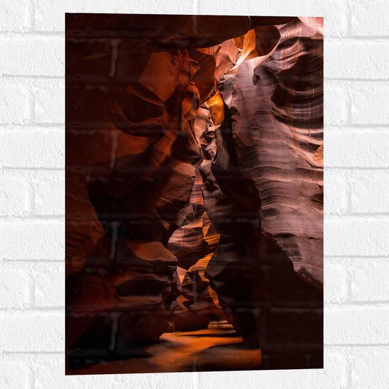 WallClassics - Muursticker - Antelope Canyon - Arizona - 40x60 cm Foto op Muursticker