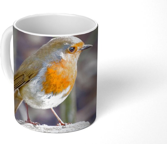 Ambiente Mok Birds In Winter 200ml Wit wit Porselein Beker Ambiente Mok Birds In Winter 200ml Wit wit Porselein Beker