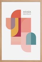 Acaza Fotokader - Fotolijst - 50x75 cm - MDF hout - Lichte Eik kleur