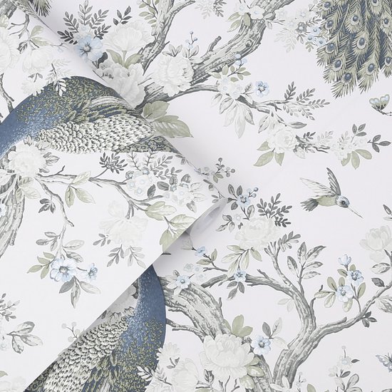Laura Ashley - Papier peint intissé - Belvedere Midnight - Papier peint non tissé