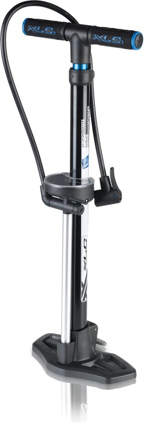 XLC beta vloer fietspomp - PU-S02 - Aluminium - Zwart