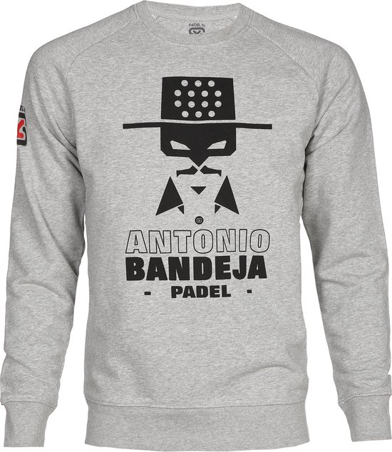 PADELbySY - ANTONIO BANDEJA - UNISEX SWEATER - LT. GREY - SIZE M