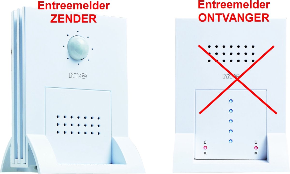 M-E DGF-300 ENTREEMELDER Toegangsmelder Winkelbel - EXTRA ZENDER