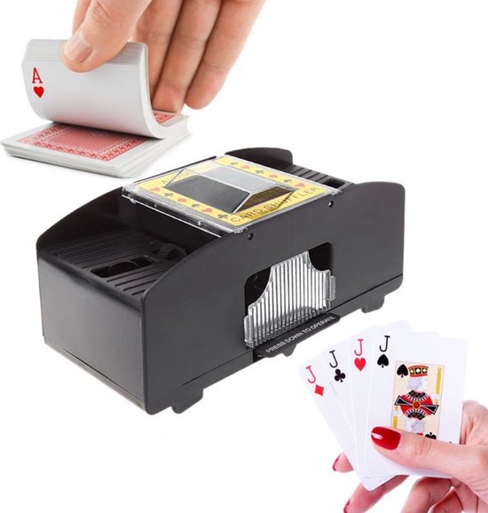 Thumbnail van een extra afbeelding van het spel Kaartenschudmachine - kaartenschudder - automatische kaartenschudder - spelkaartenschudder met baterijen