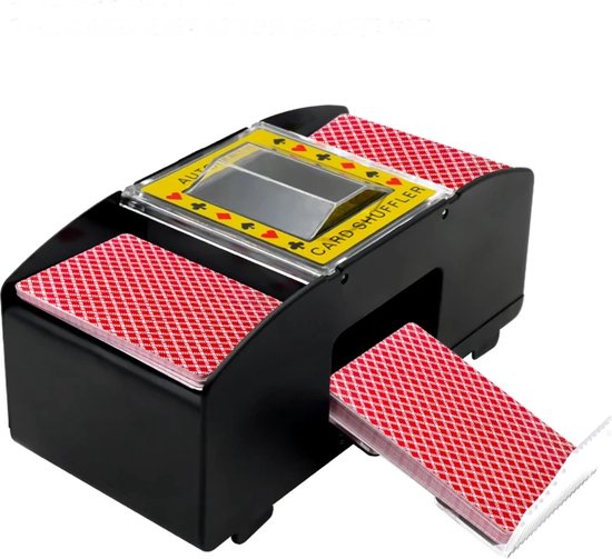 Afbeelding van het spel Kaartenschudmachine - kaartenschudder - automatische kaartenschudder - spelkaartenschudder met baterijen